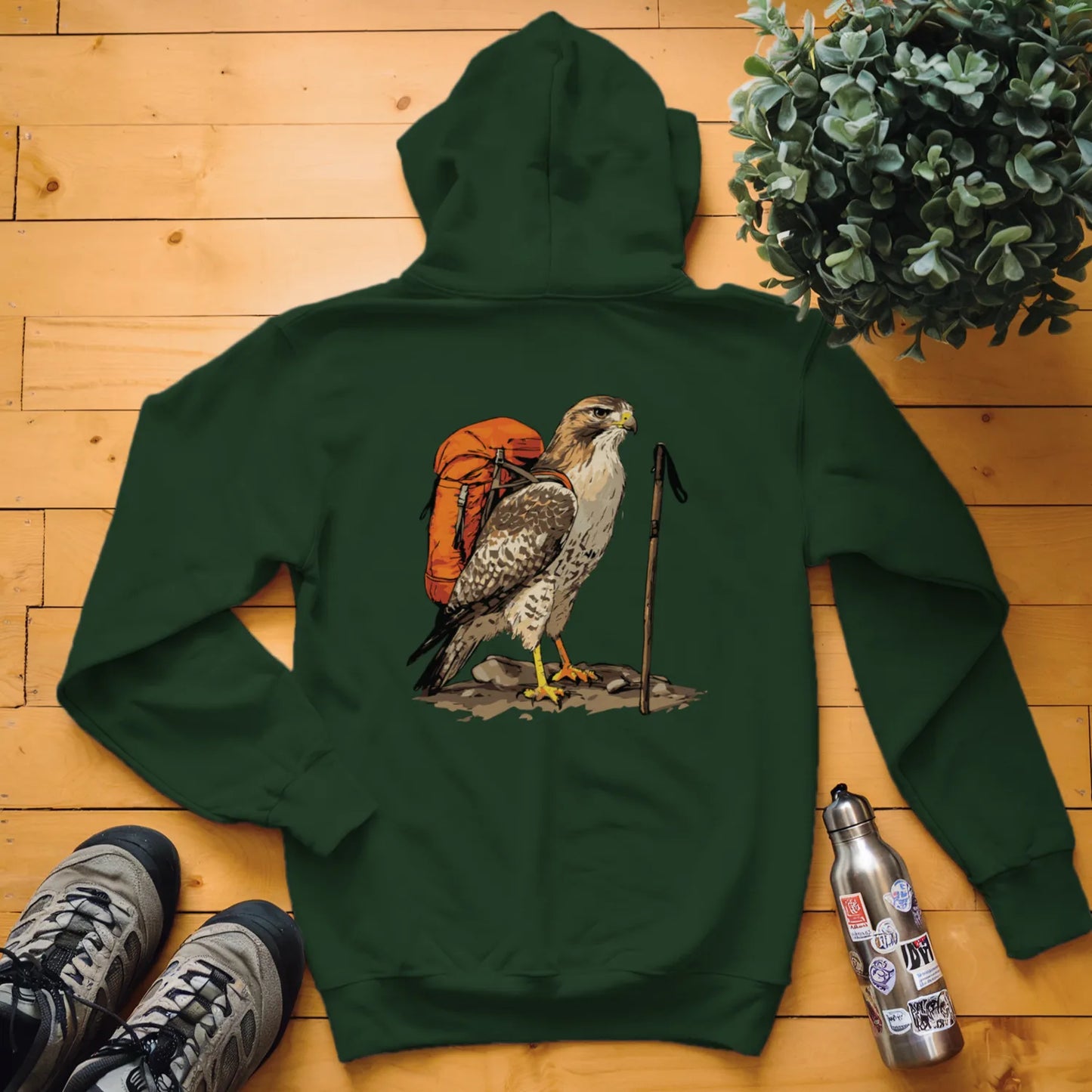Alaskan Red-tailed Hawk Hoodie