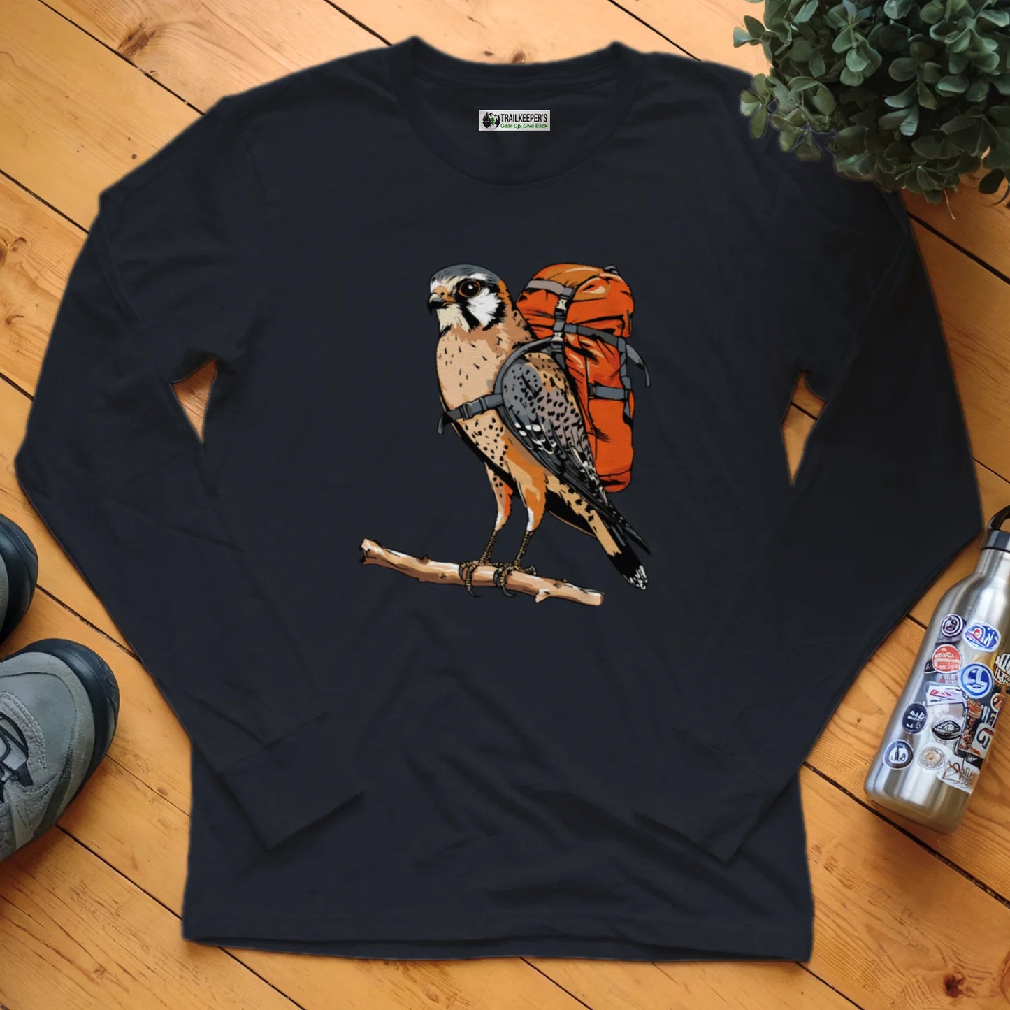 American Kestrel Backpacker Long Sleeve T-Shirt