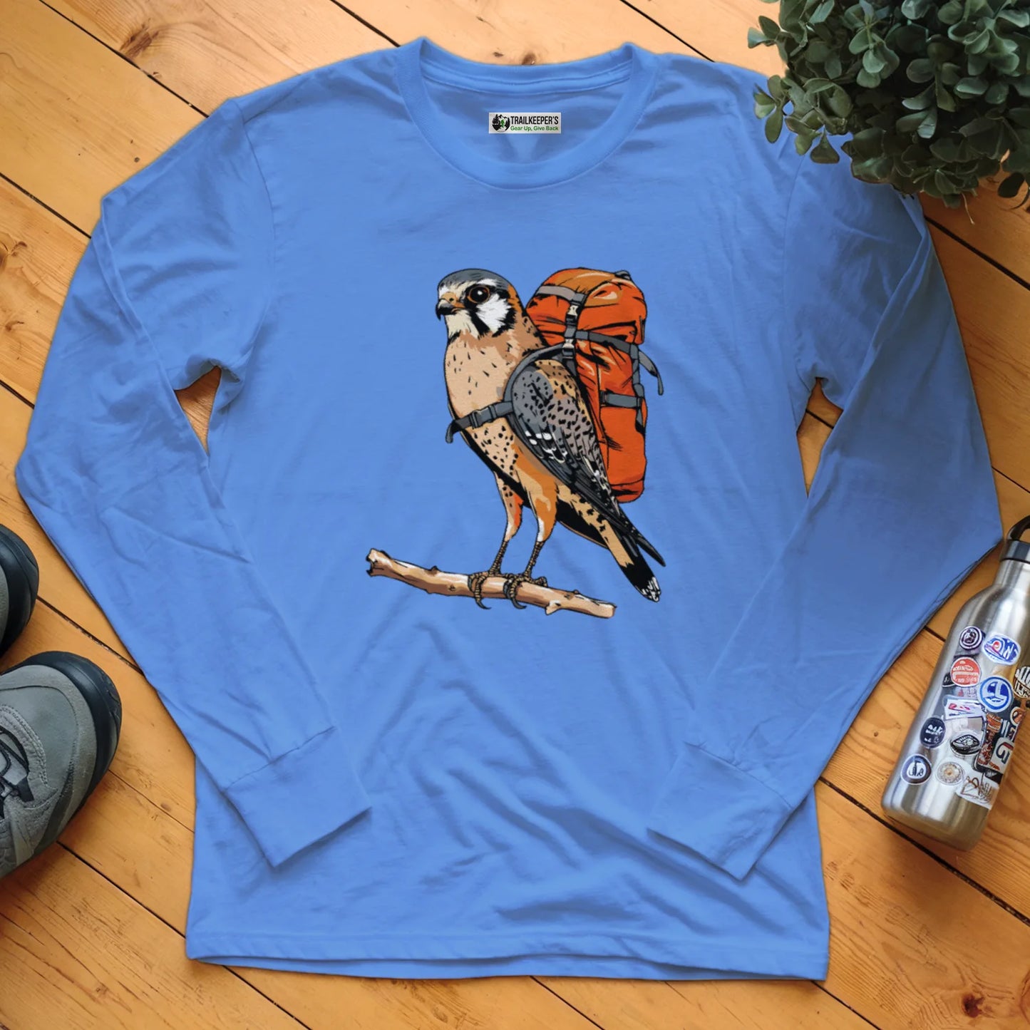 American Kestrel Backpacker Long Sleeve T-Shirt