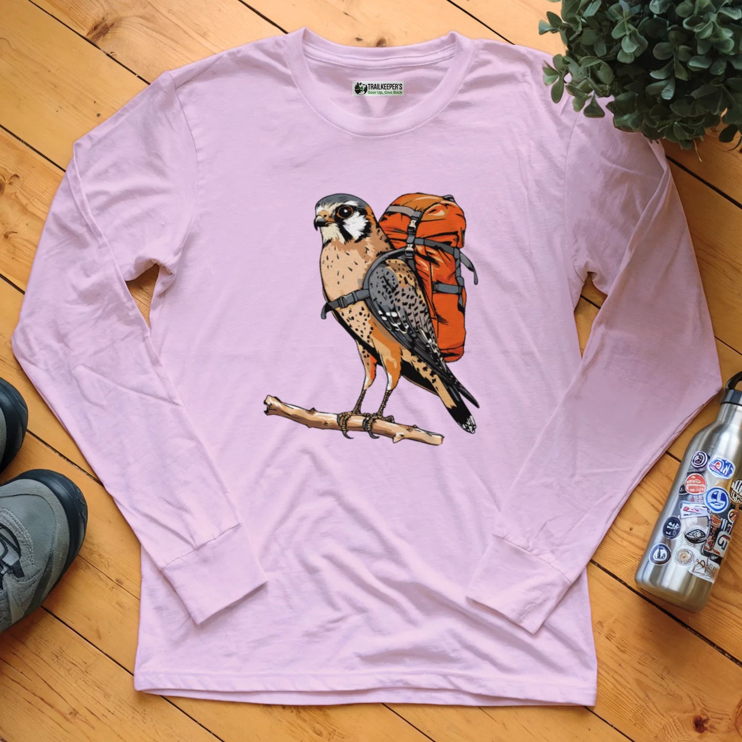 American Kestrel Backpacker Long Sleeve T-Shirt
