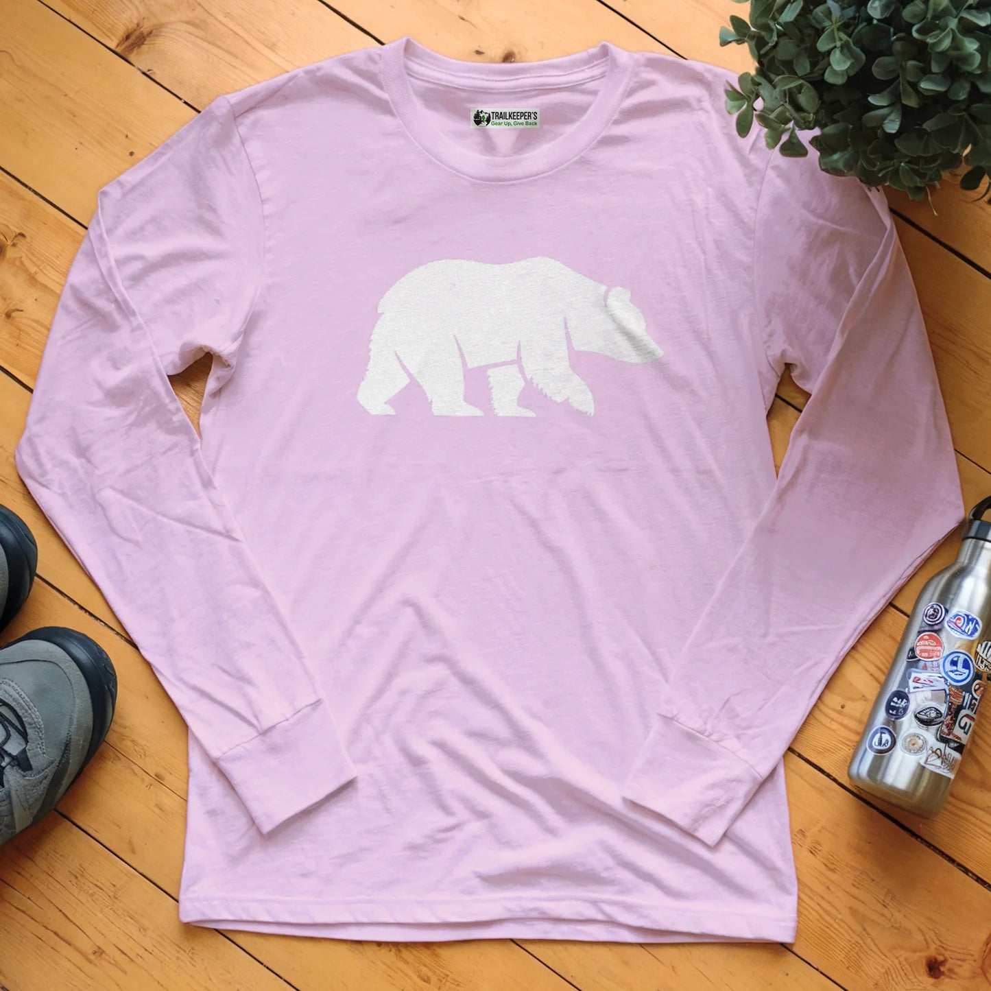 Bear Silhouette Long Sleeve T-Shirt