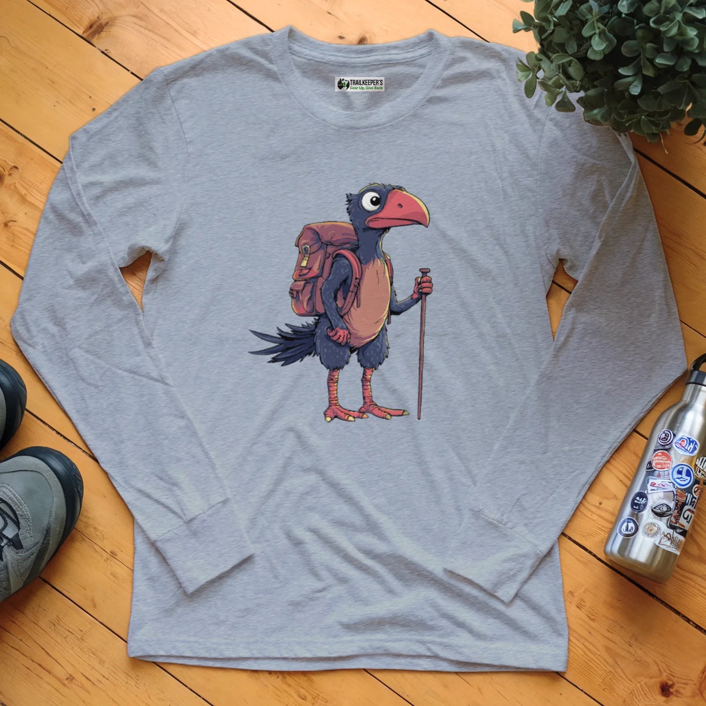 Bird Backpacker Long Sleeve T-Shirt