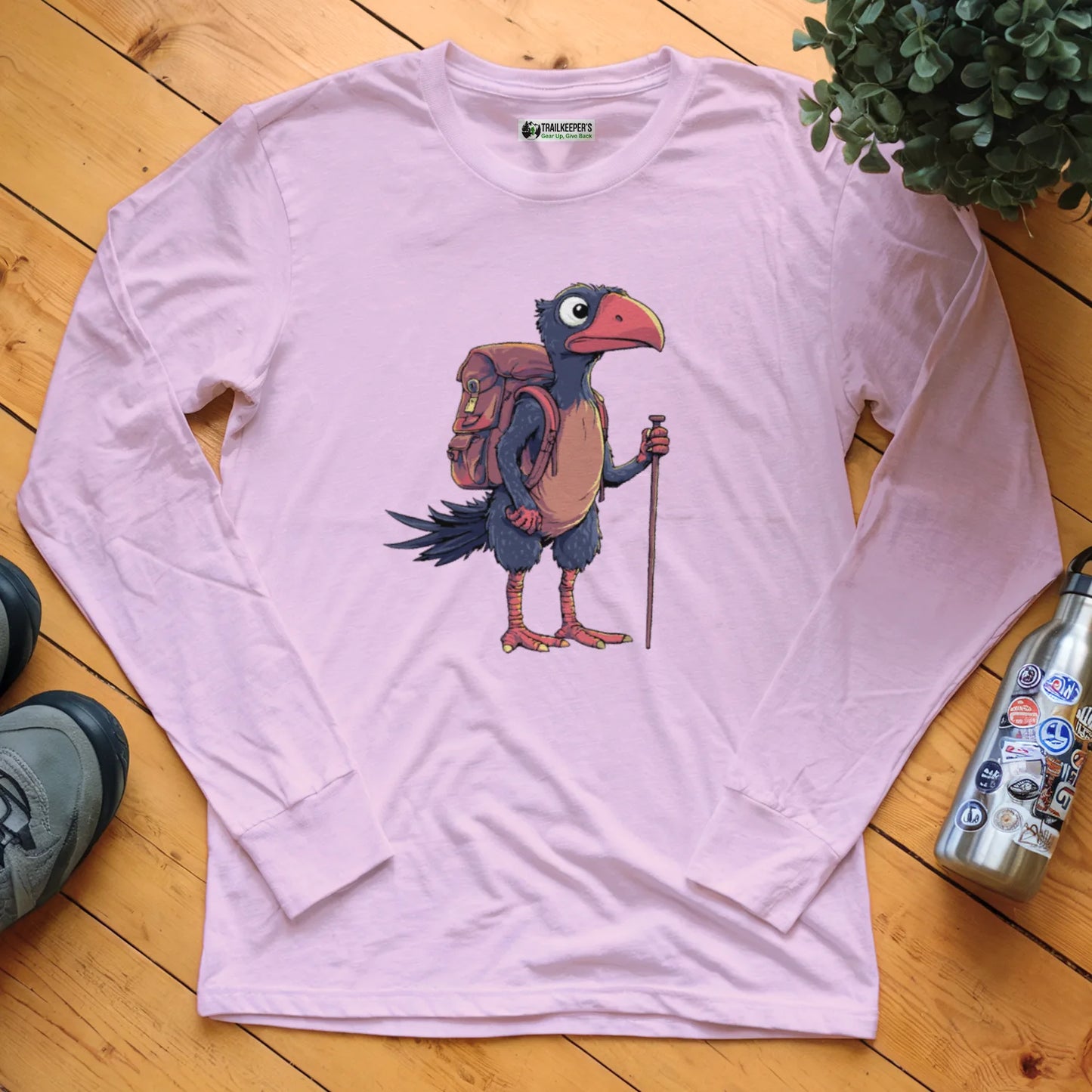 Bird Backpacker Long Sleeve T-Shirt