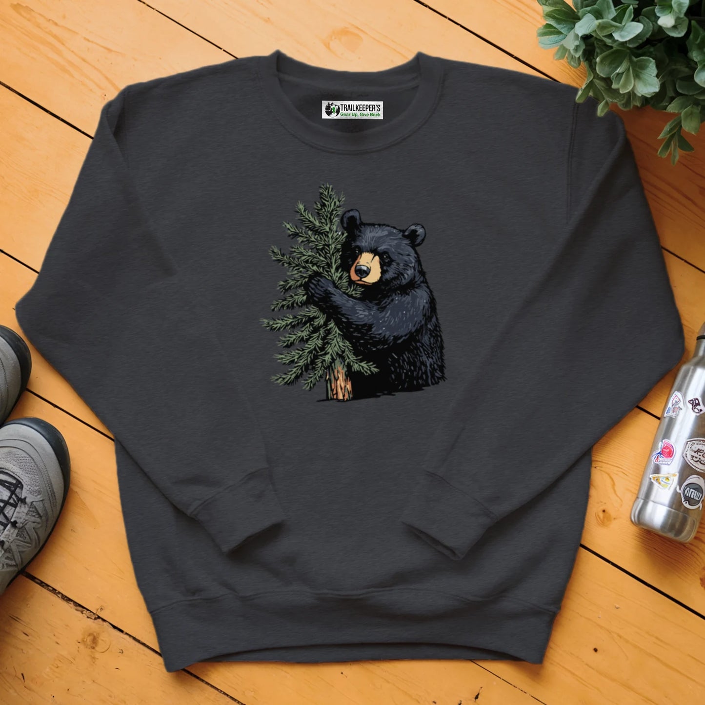 Black Bear Tree Hugger Sweatshirt