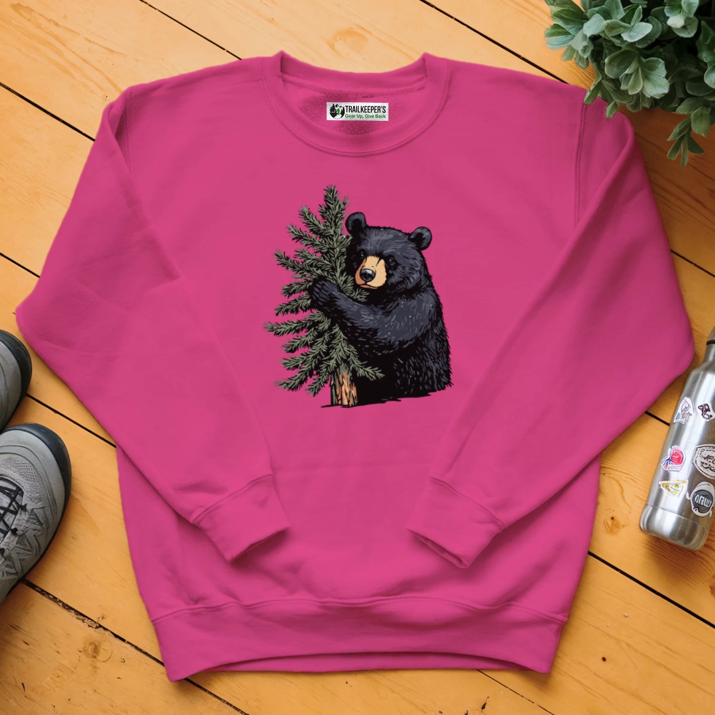 Black Bear Tree Hugger Sweatshirt