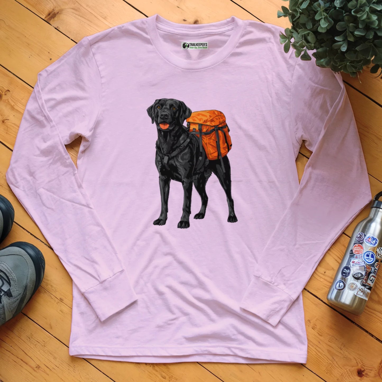 Black Lab Backpacker Long Sleeve T-Shirt