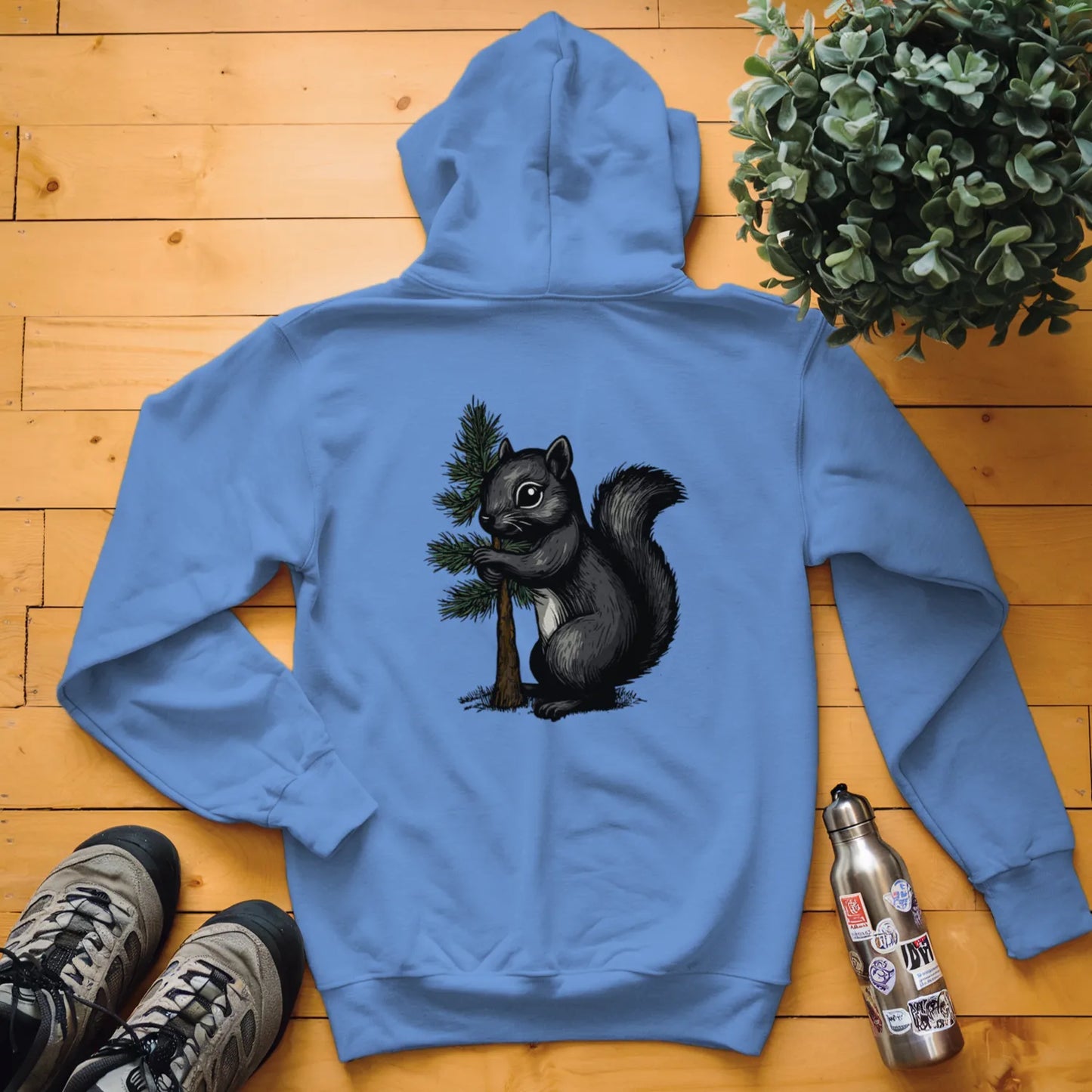 Black Squirrel Tree Hugger Hoodie