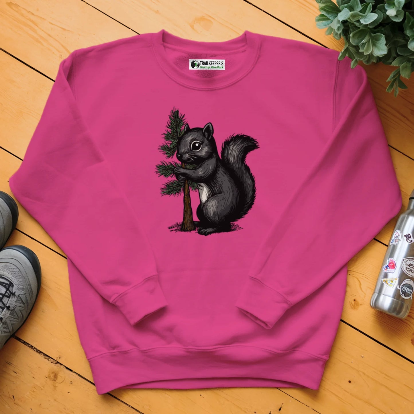 Black Squirrel Tree Hugger Sweatshirt