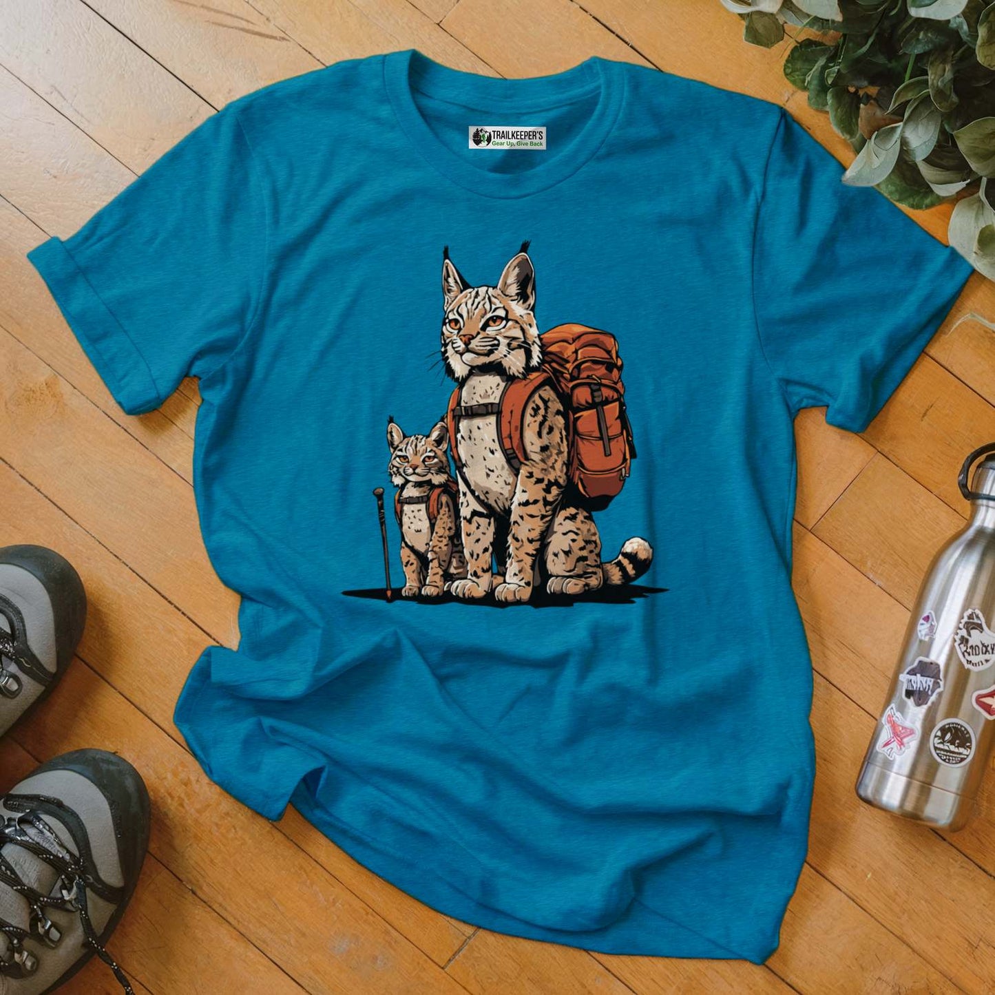 Bobcat Backpacker Family T-Shirt