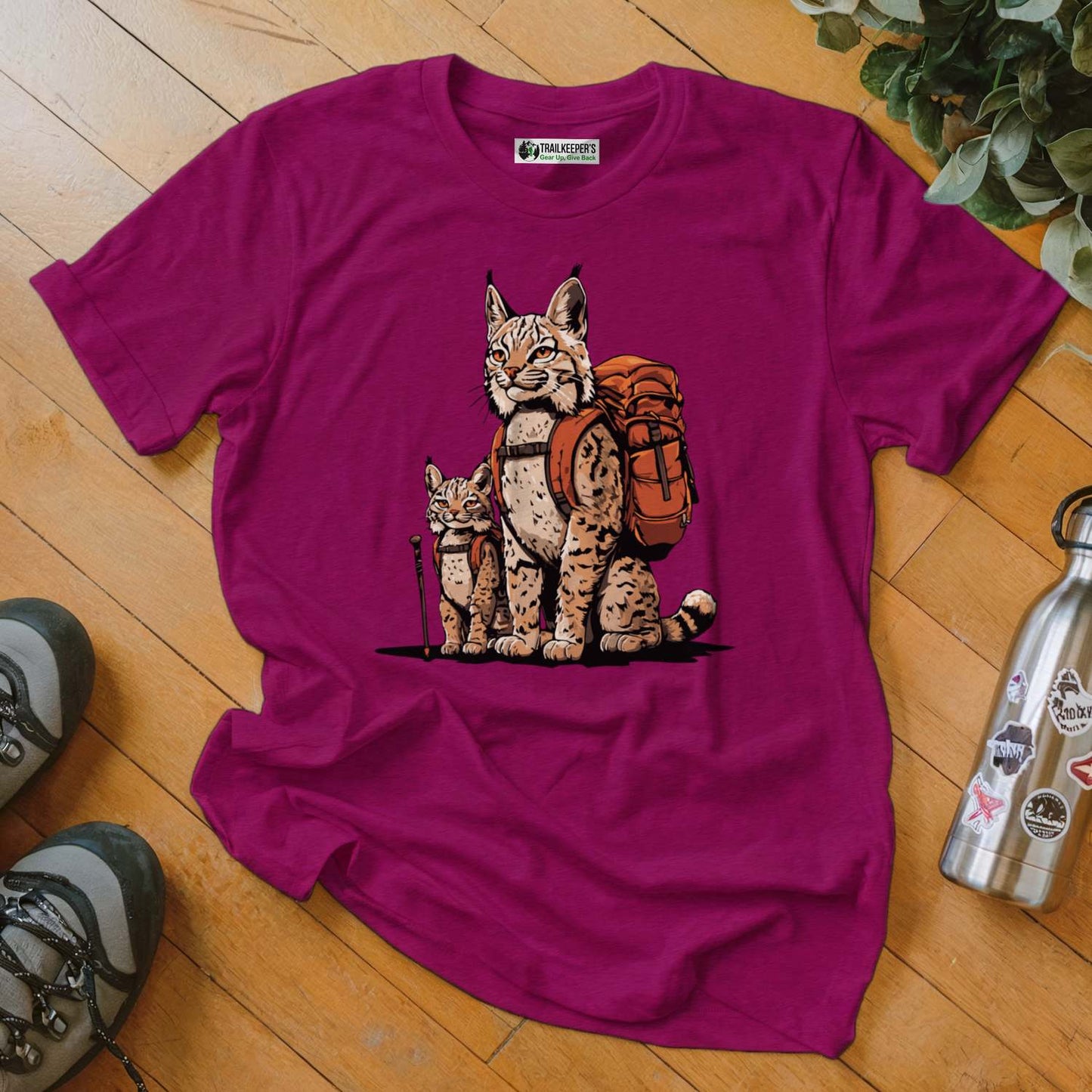 Bobcat Backpacker Family T-Shirt