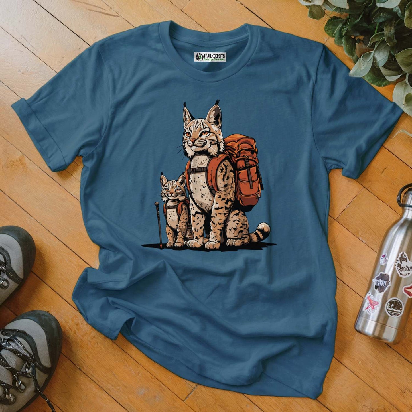 Bobcat Backpacker Family T-Shirt