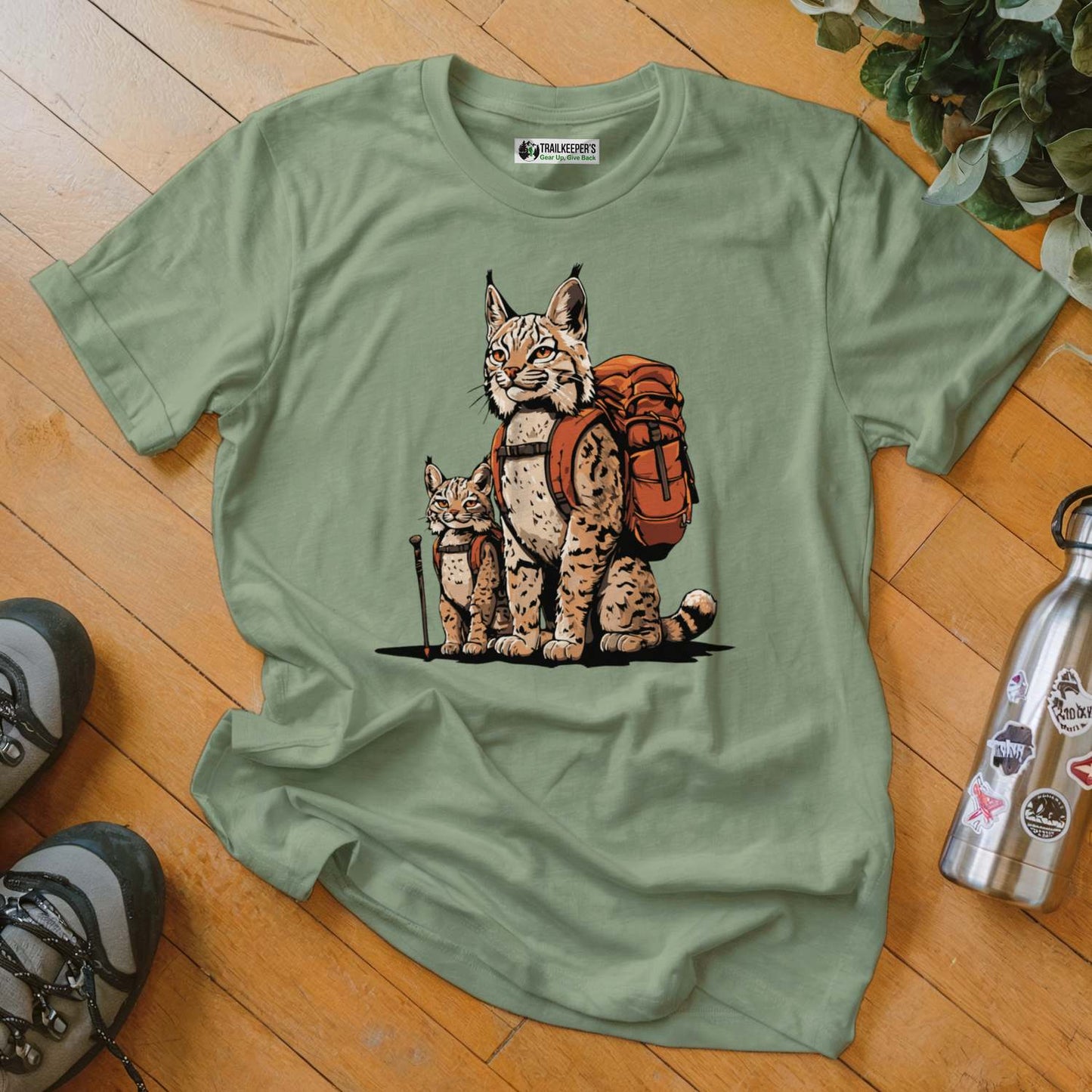 Bobcat Backpacker Family T-Shirt