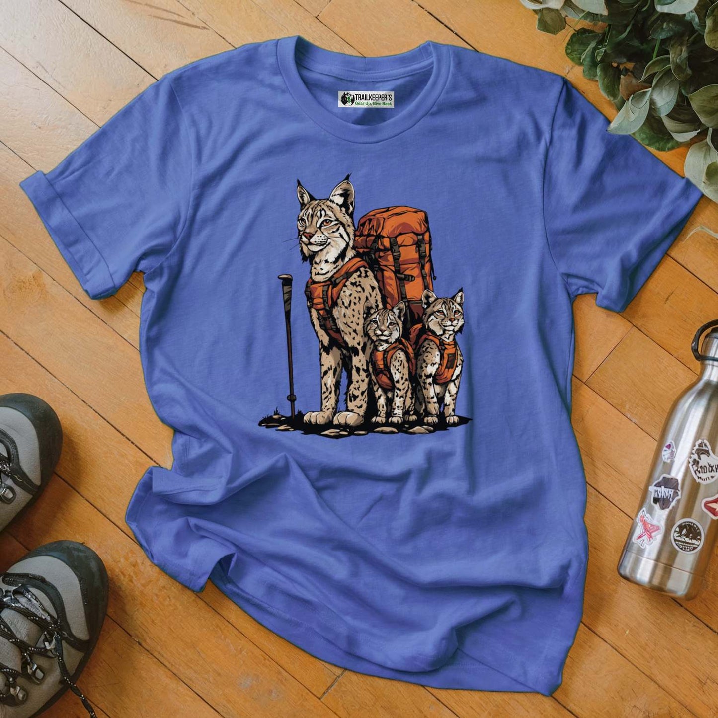 Bobcat Backpacker Family T-Shirt
