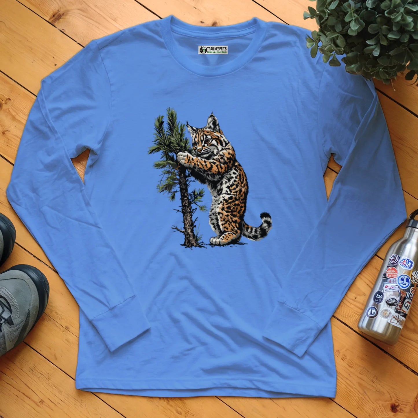 Bobcat Tree Hugger Long Sleeve T-Shirt