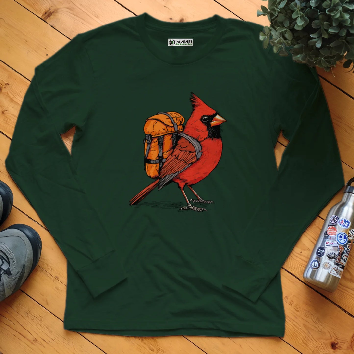 Cardinal Backpacker Long Sleeve T-Shirt