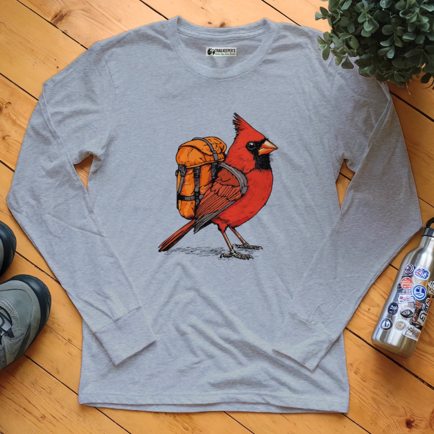 Cardinal Backpacker Long Sleeve T-Shirt