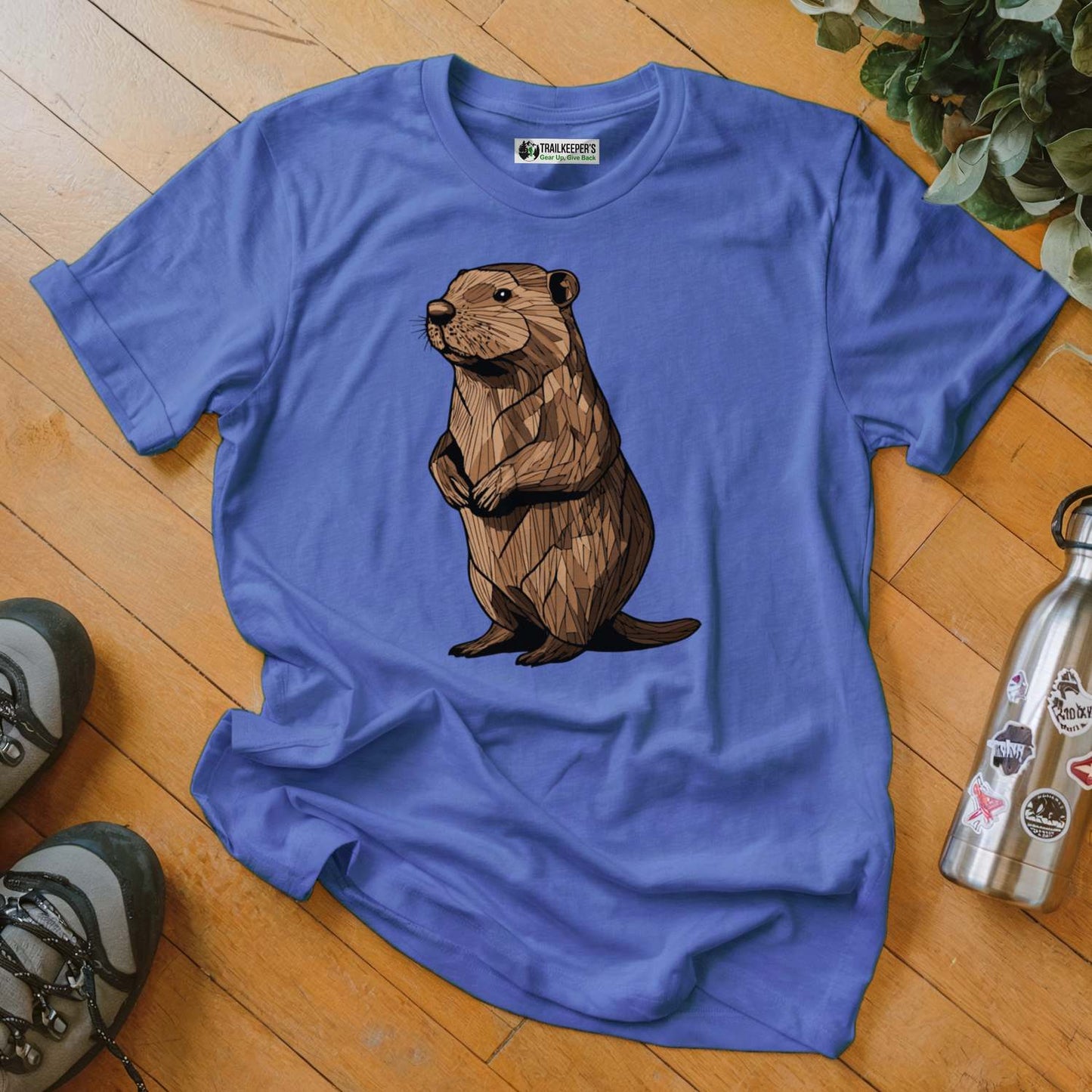 Carved Beaver Statue T-Shirt