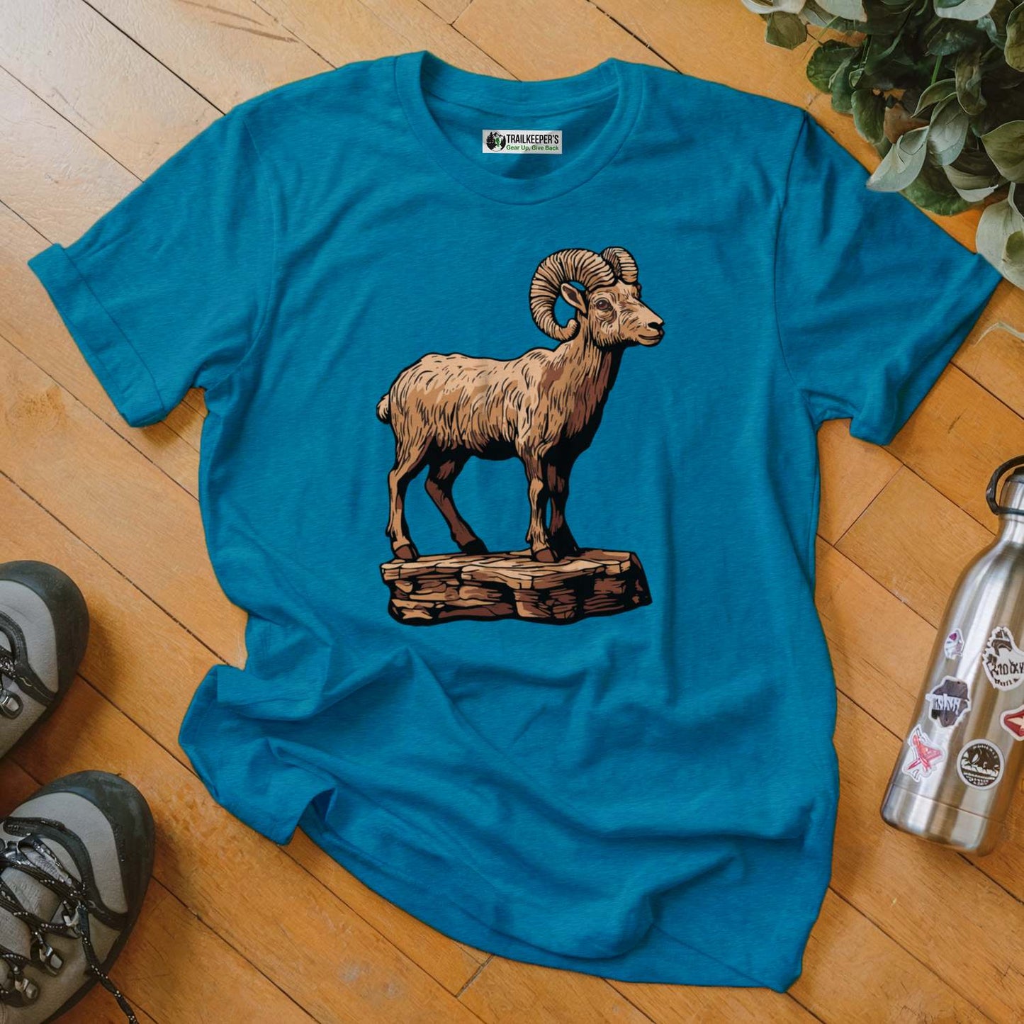 Carved Bighorn Ram Statue T-Shirt