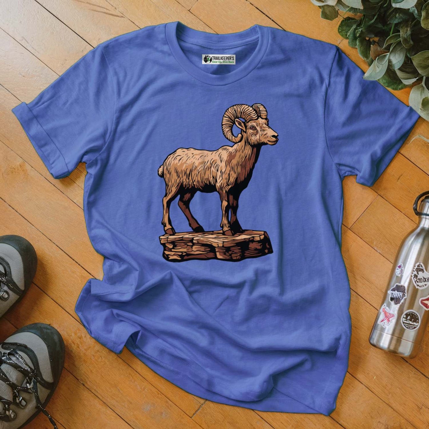 Carved Bighorn Ram Statue T-Shirt