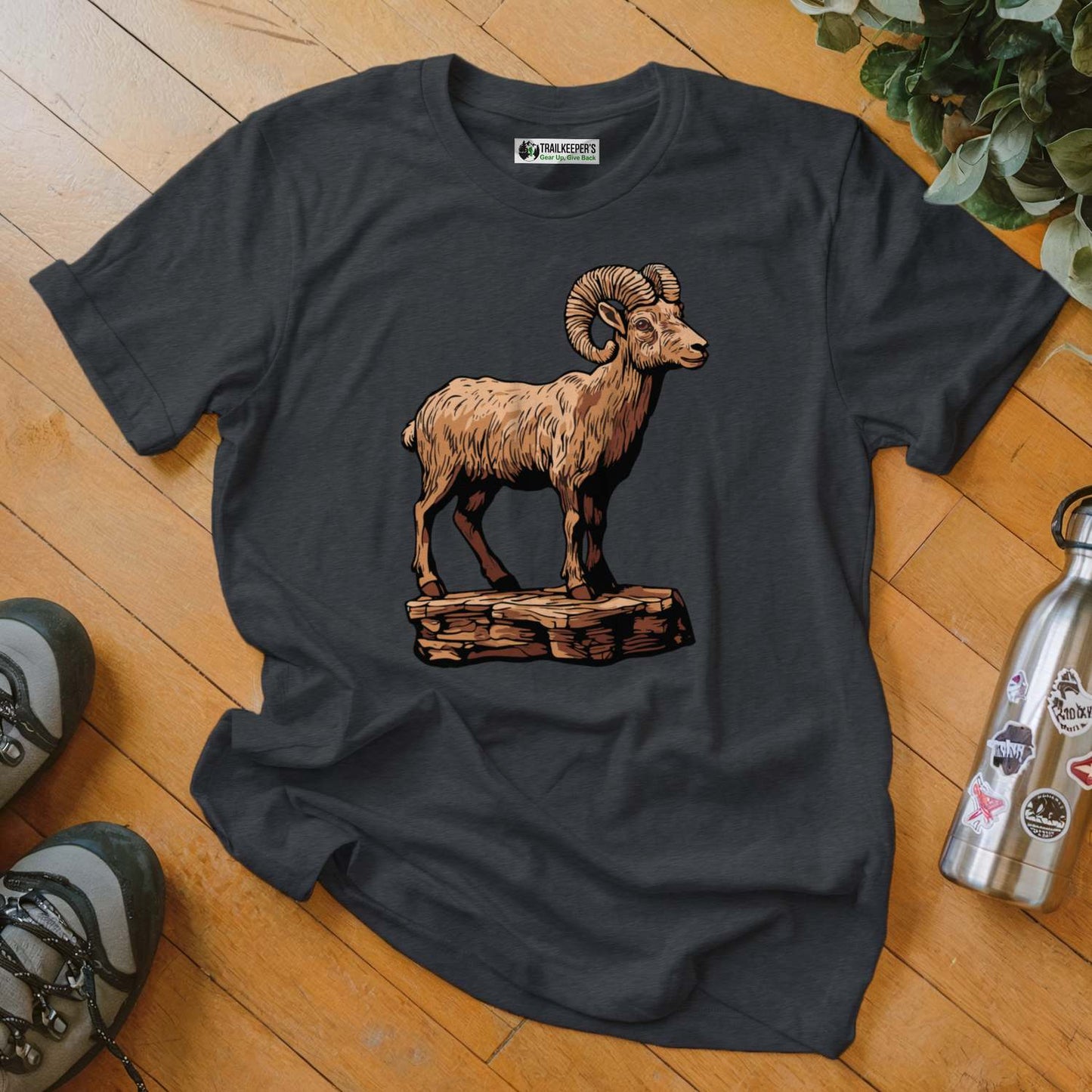 Carved Bighorn Ram Statue T-Shirt
