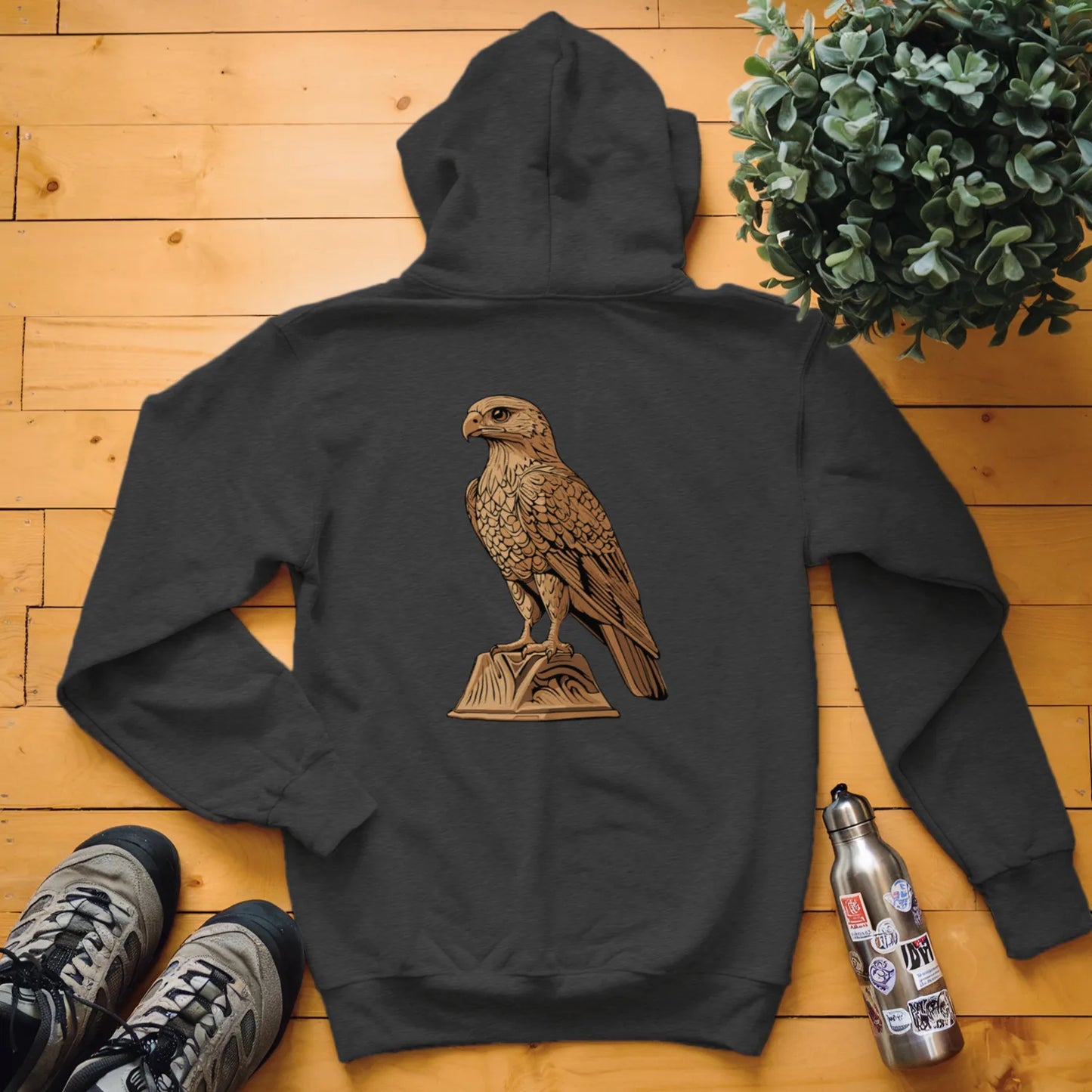 Carved Falcon Statue Hoodie