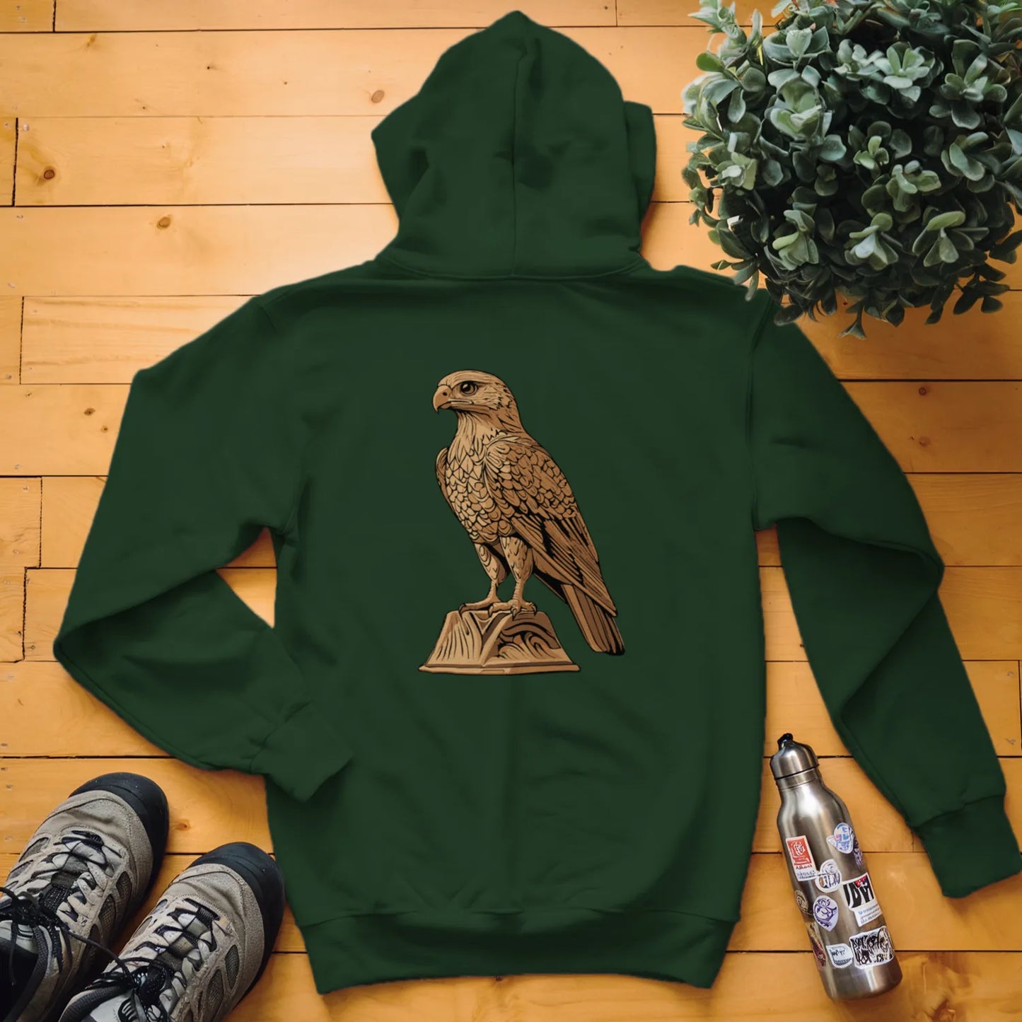 Carved Falcon Statue Hoodie