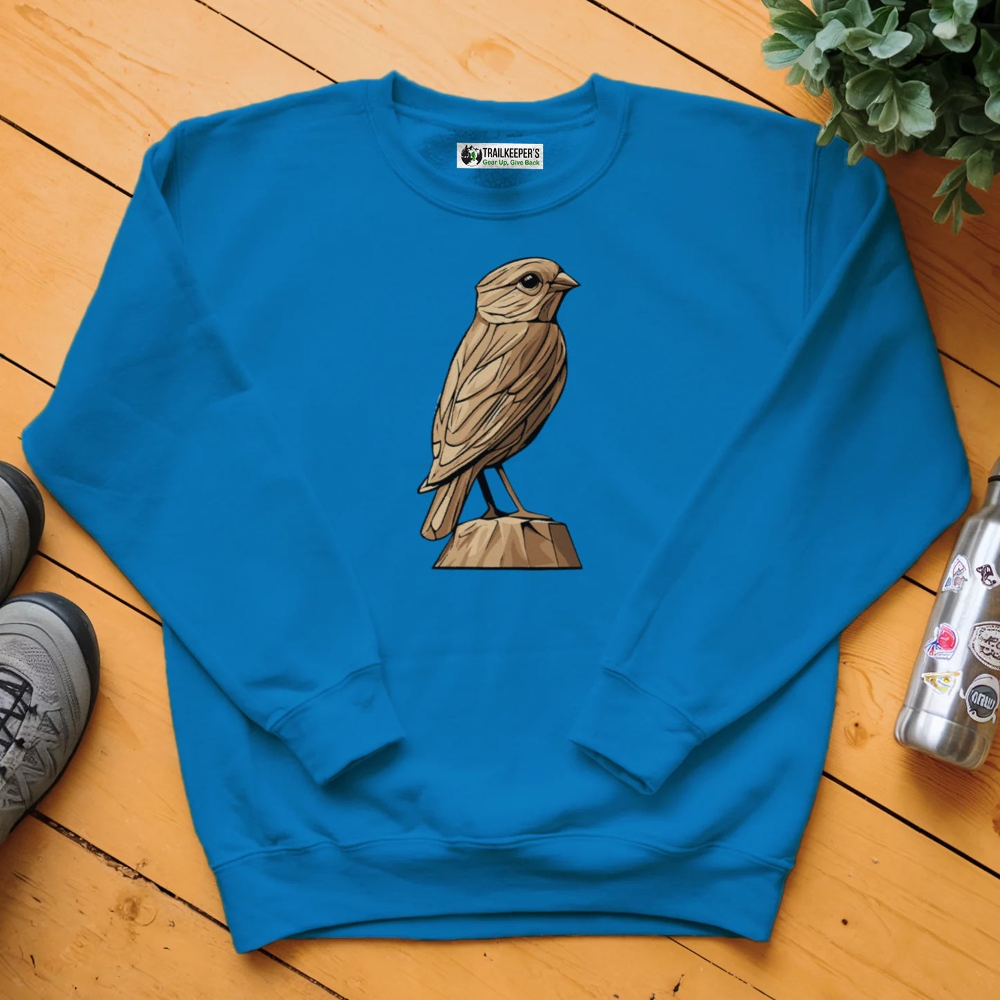 Carved Finch Statue Sweatshirt