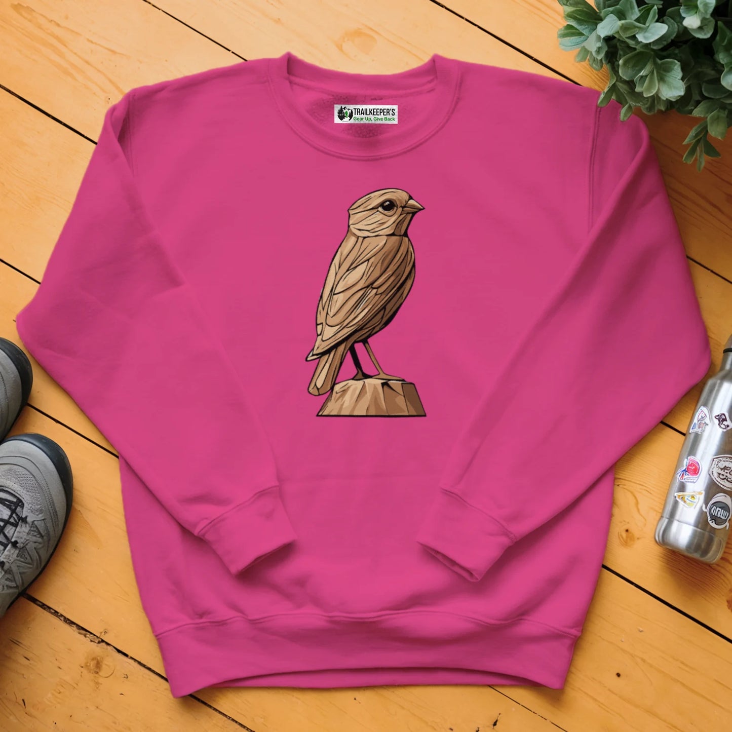 Carved Finch Statue Sweatshirt