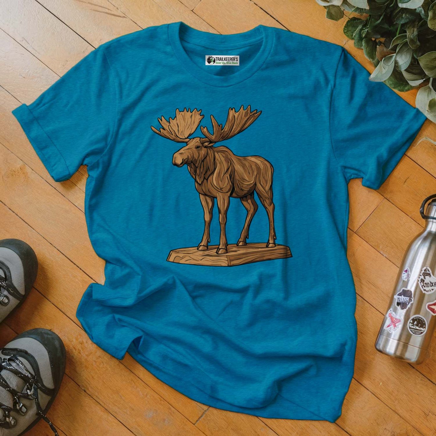 Carved Moose Statue T-Shirt