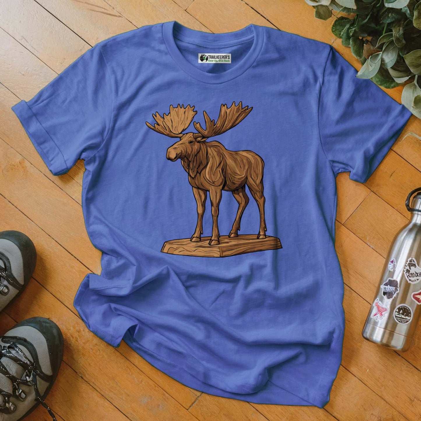 Carved Moose Statue T-Shirt