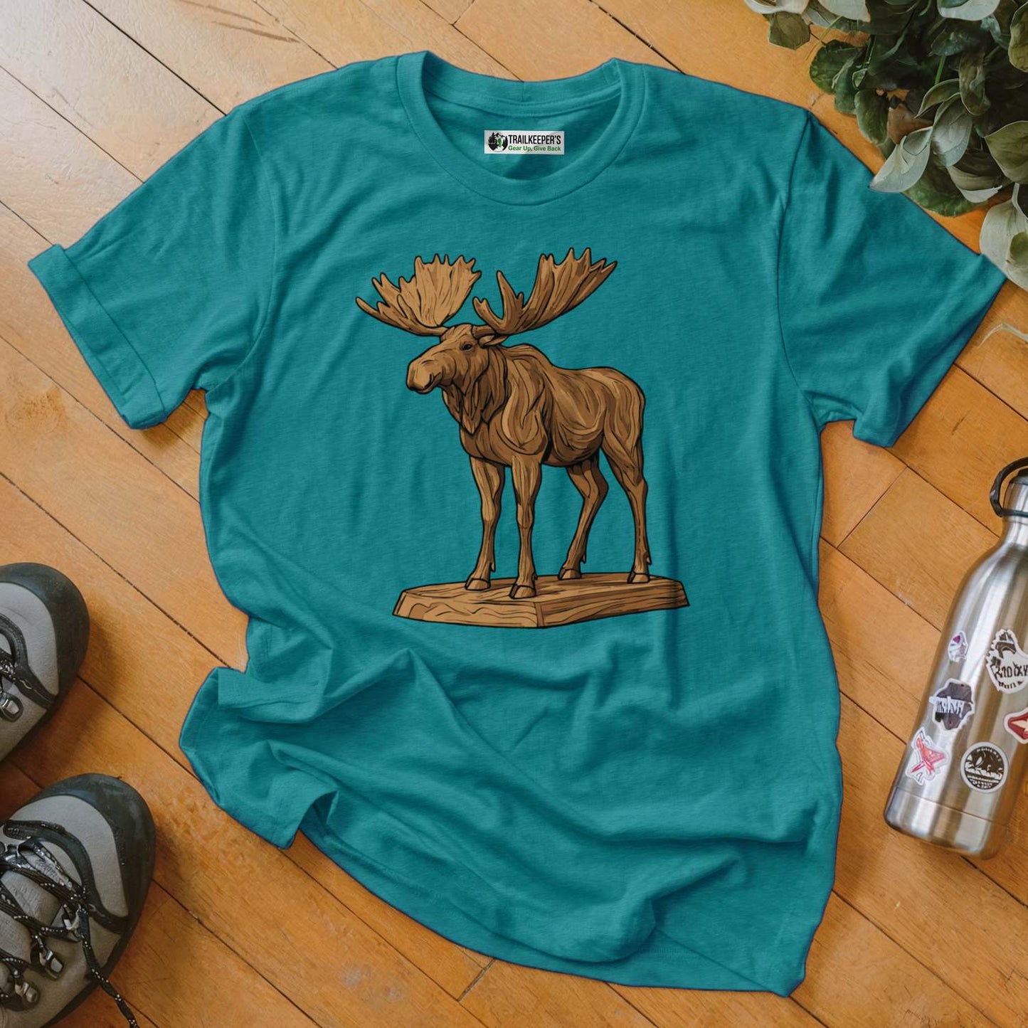 Carved Moose Statue T-Shirt