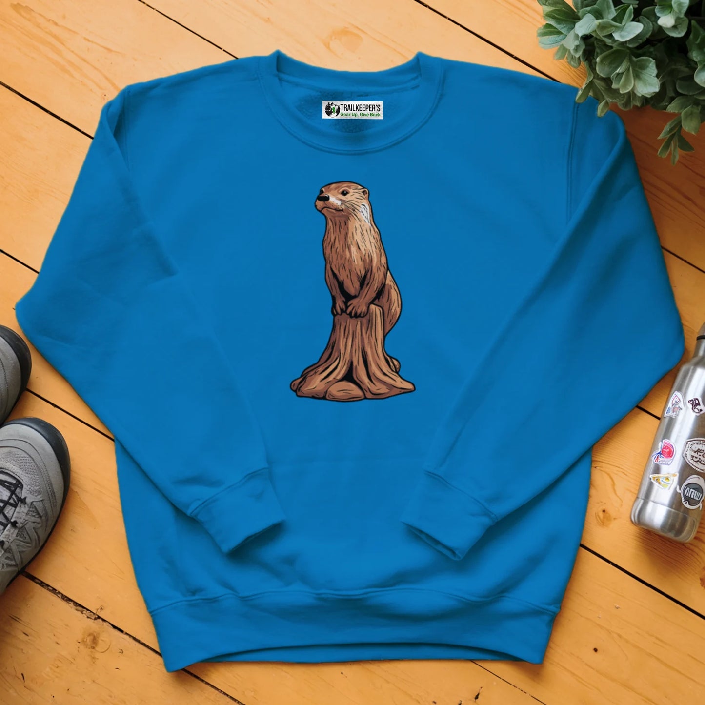 Carved Otter Statue Sweatshirt