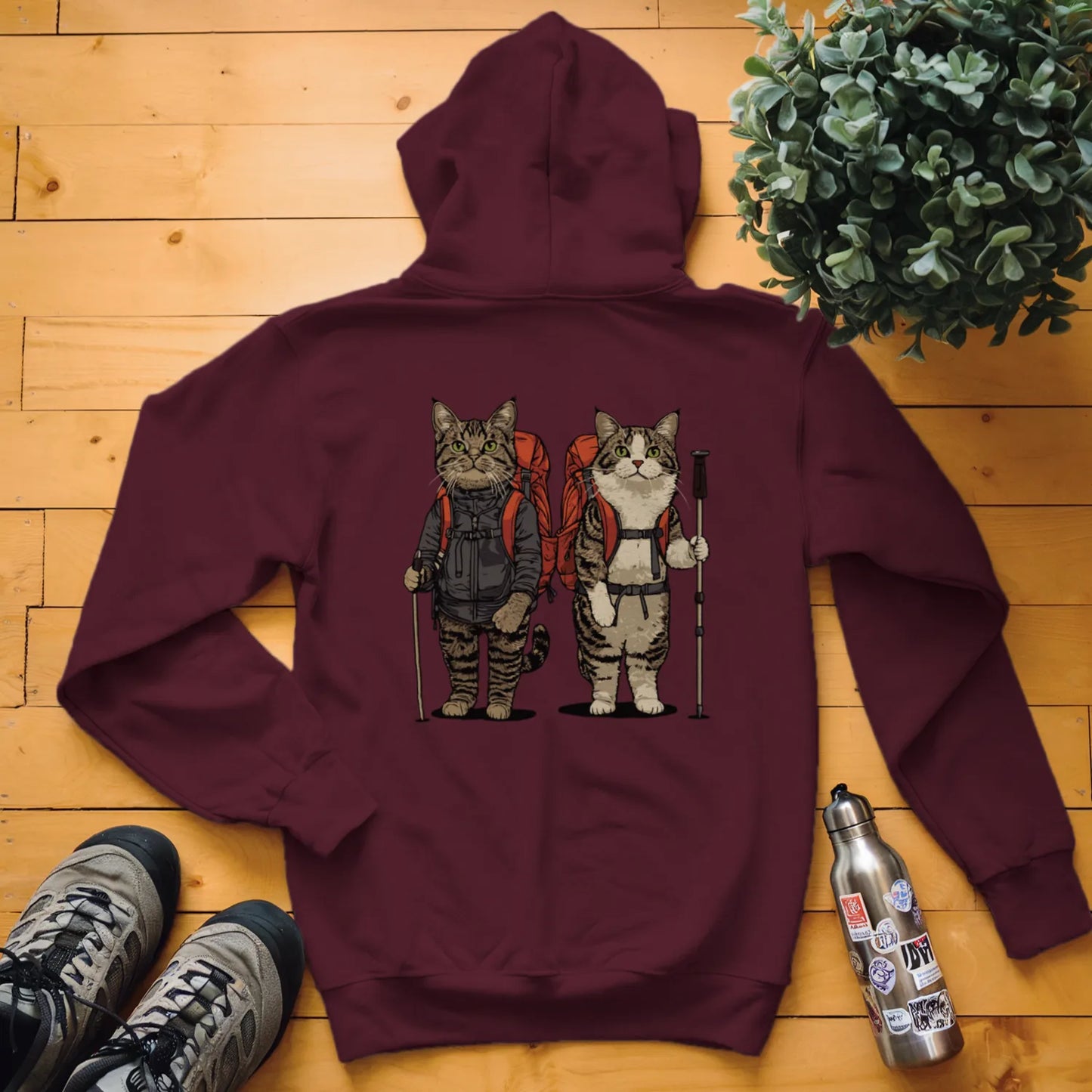 Cat Backpacker Buddies Hoodie