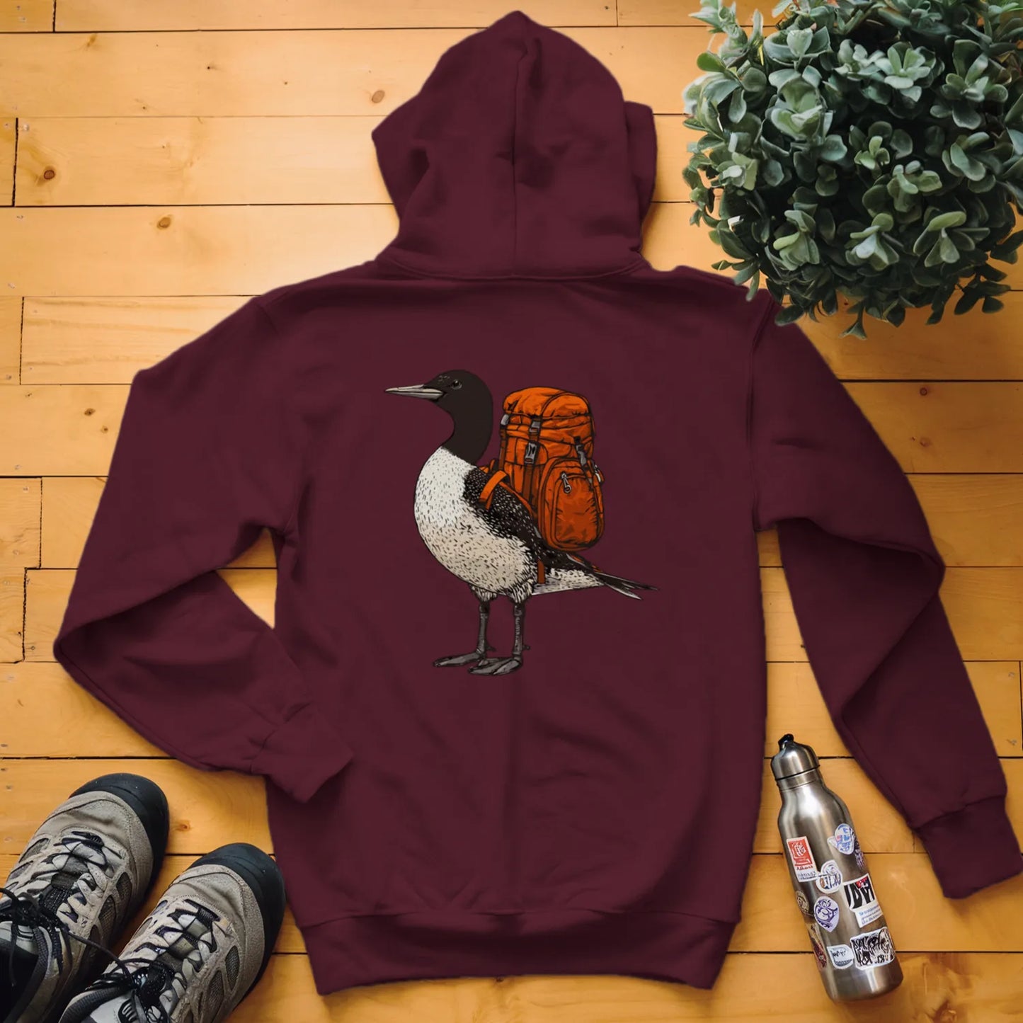 Common Loon Backpacker Hoodie