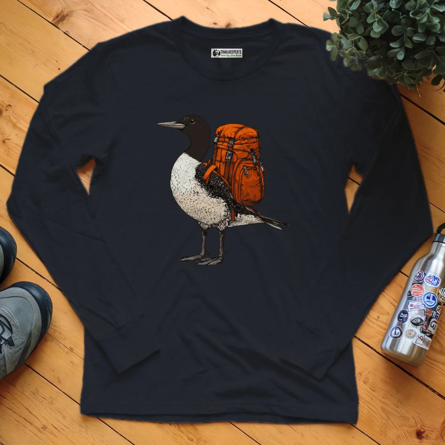 Common Loon Backpacker Long Sleeve T-Shirt