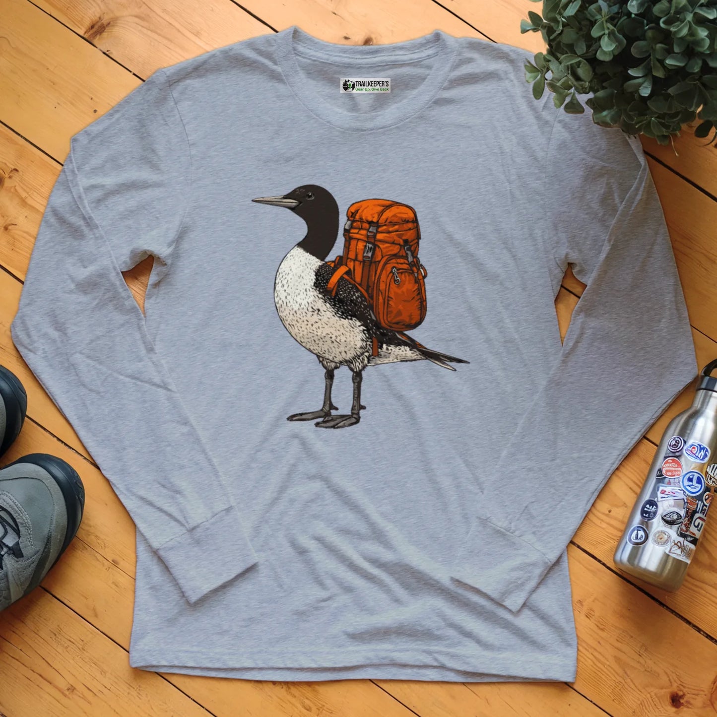 Common Loon Backpacker Long Sleeve T-Shirt