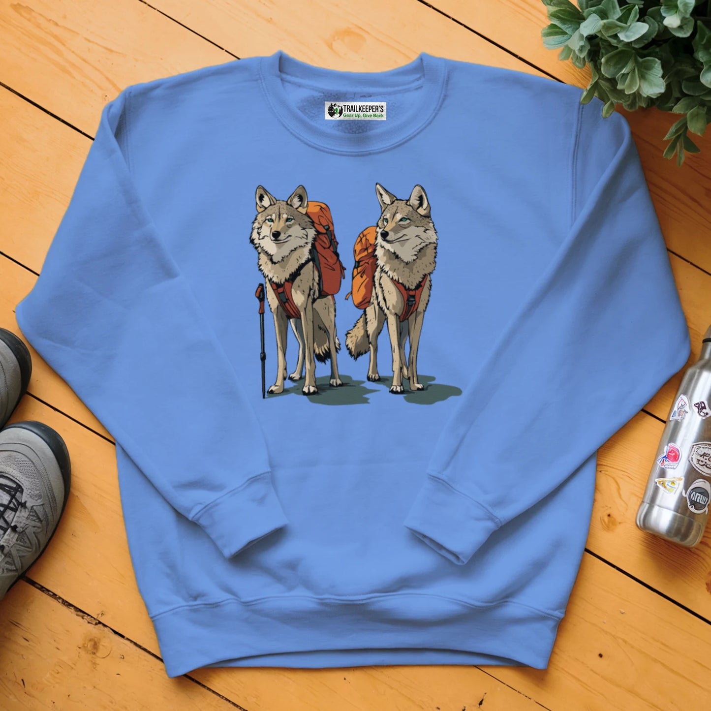 Coyote Backpacker Couple Sweatshirt