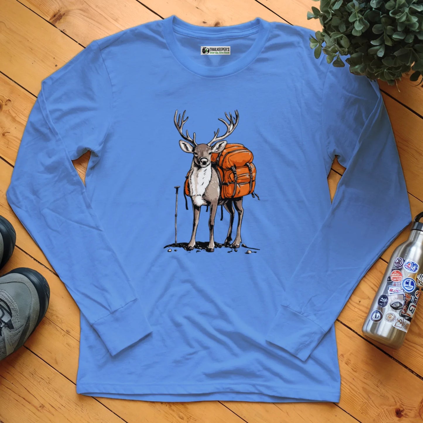Deer Backpacker Long Sleeve T-Shirt