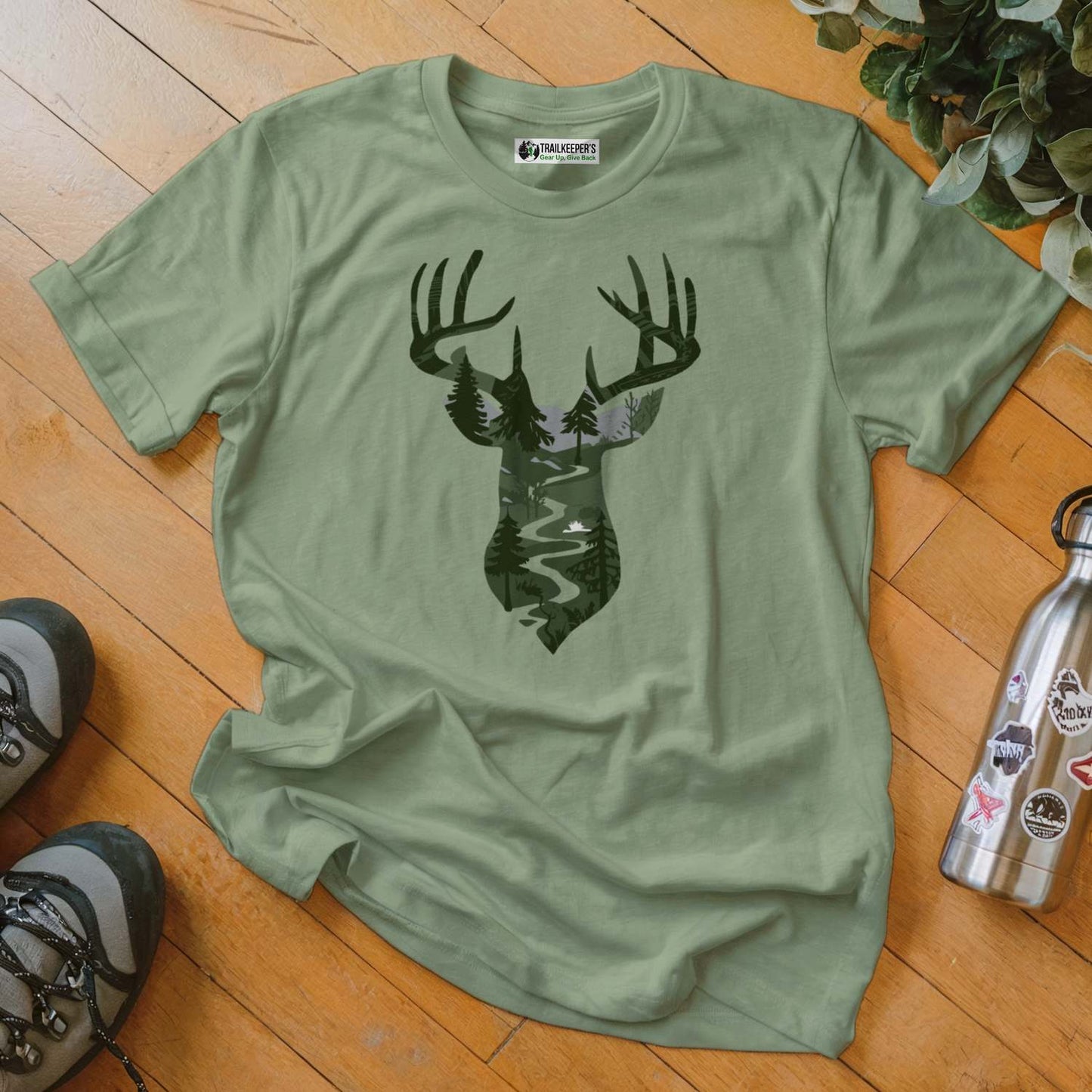 Deer Head Forest T-Shirt