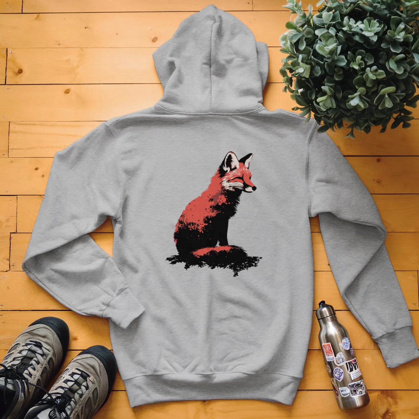 Distressed Fox Hoodie