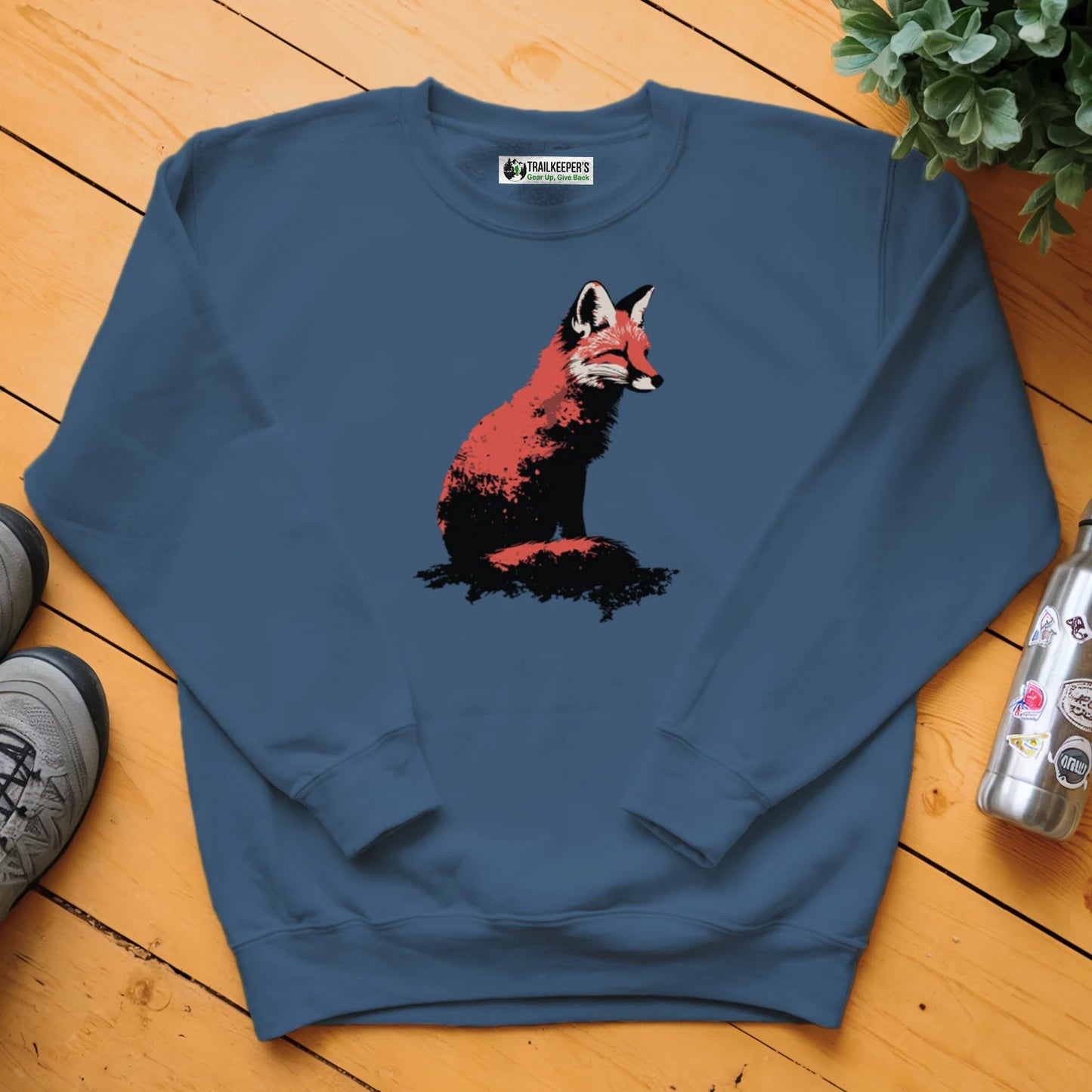 Distressed Fox Sweatshirt