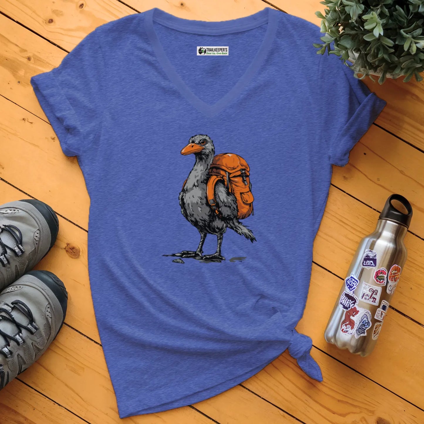 Dodo Backpacker V-Neck T-Shirt