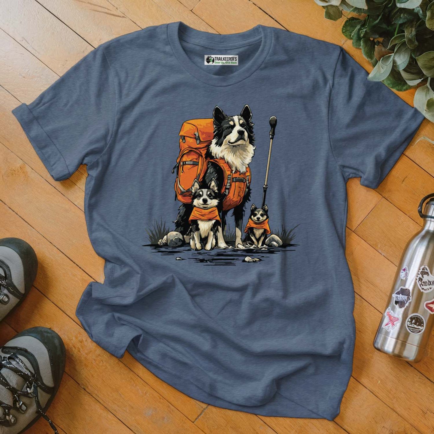 Dog Backpacker Family T-Shirt