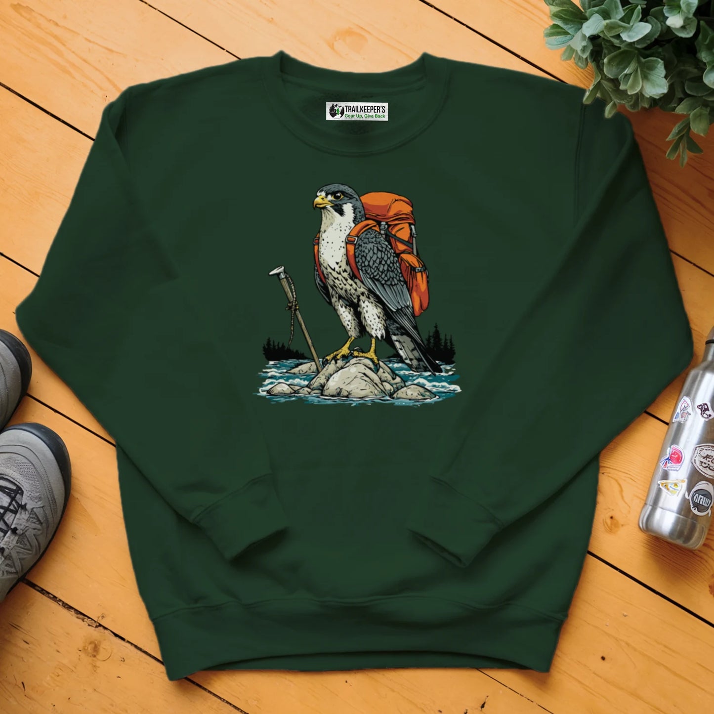 Falcon Backpacker On River Sweatshirt