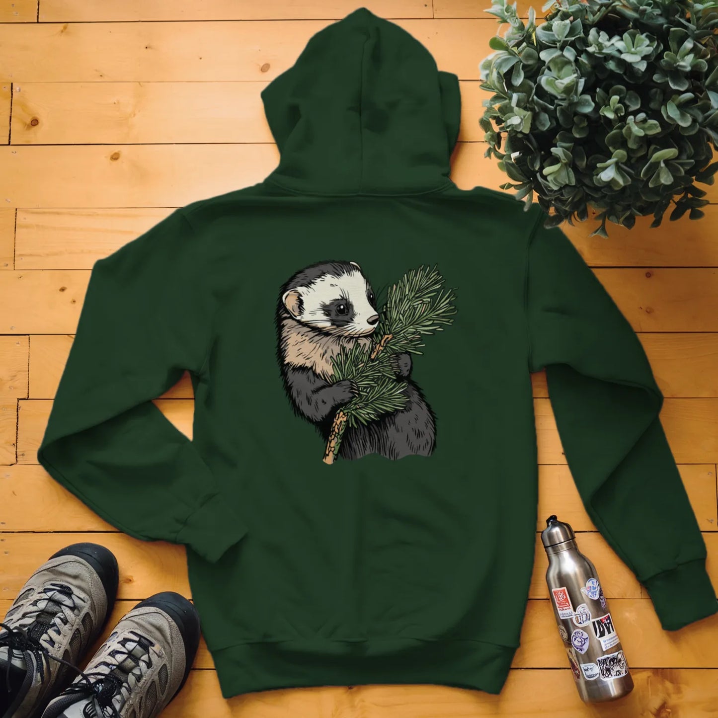 Ferret Tree Hugger Hoodie