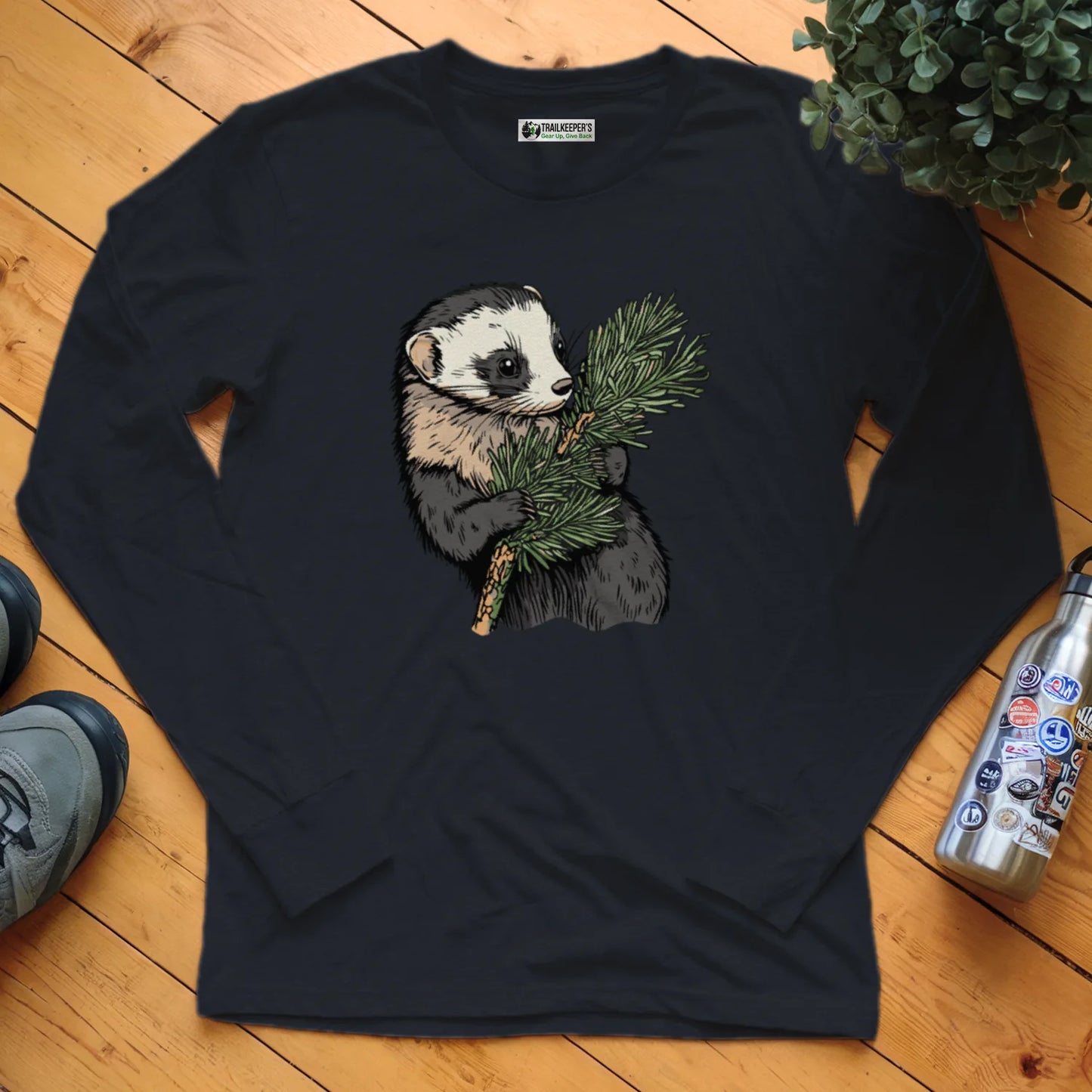 Ferret Tree Hugger Long Sleeve T-Shirt
