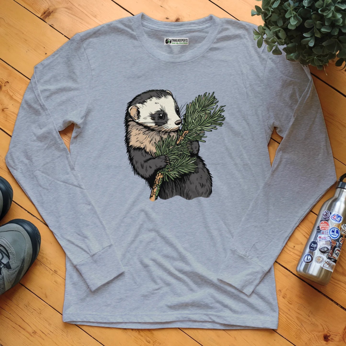 Ferret Tree Hugger Long Sleeve T-Shirt