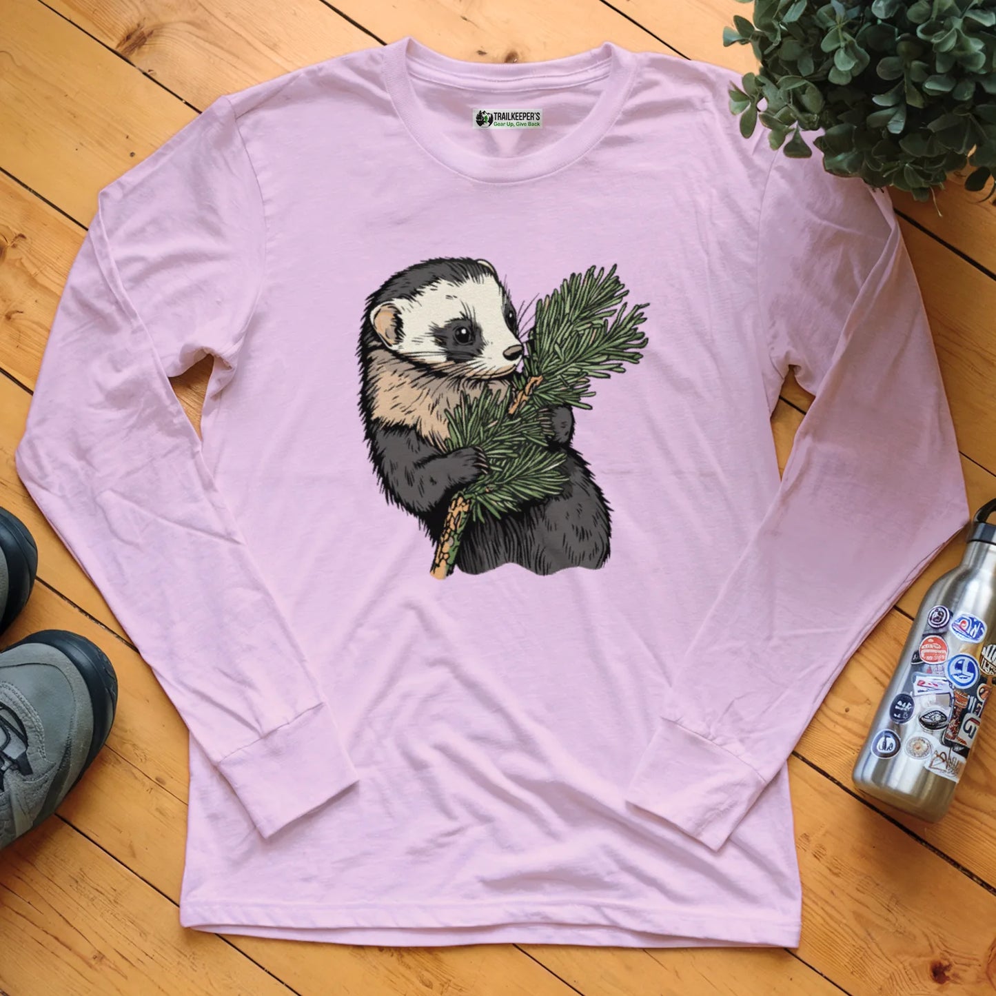 Ferret Tree Hugger Long Sleeve T-Shirt