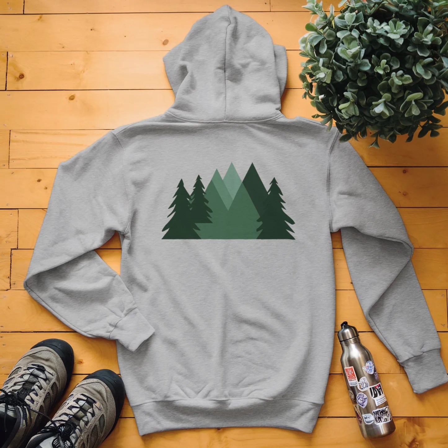 Forest & Mountains Silhouette Hoodie