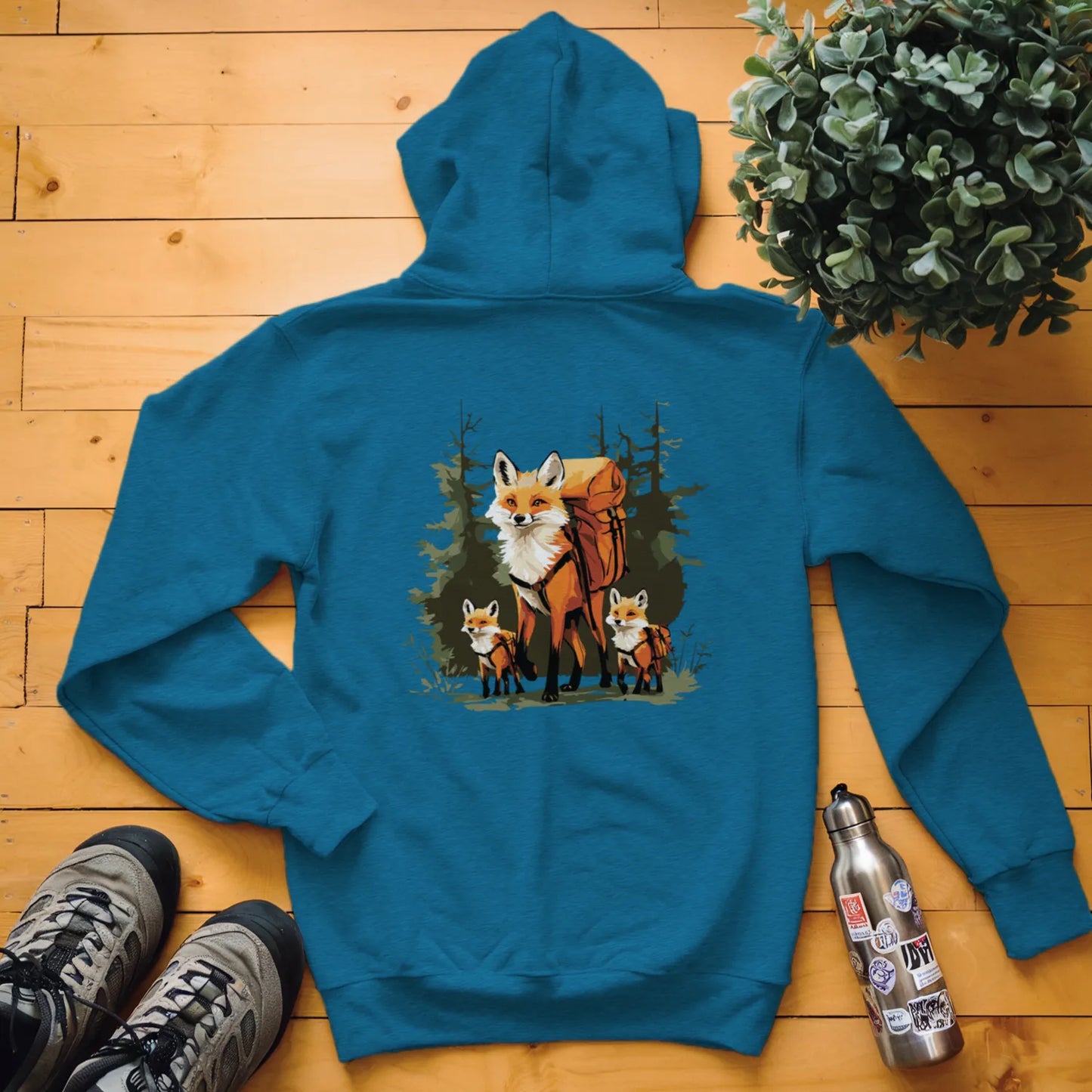 Fox Backpacker Family Hoodie